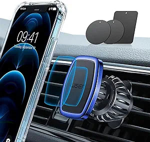 LISEN Cell Phone Car Mount for iPhone [Enjoy Never Blocking], Universal Car Phone Holder Vent Phone Mount for Car